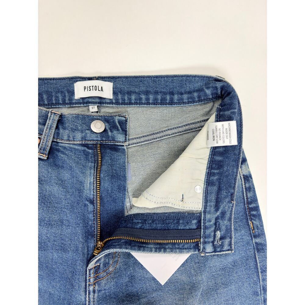 pistola Straight Leg Charlie Jeans in Medium Blue - Picture 6 of 16